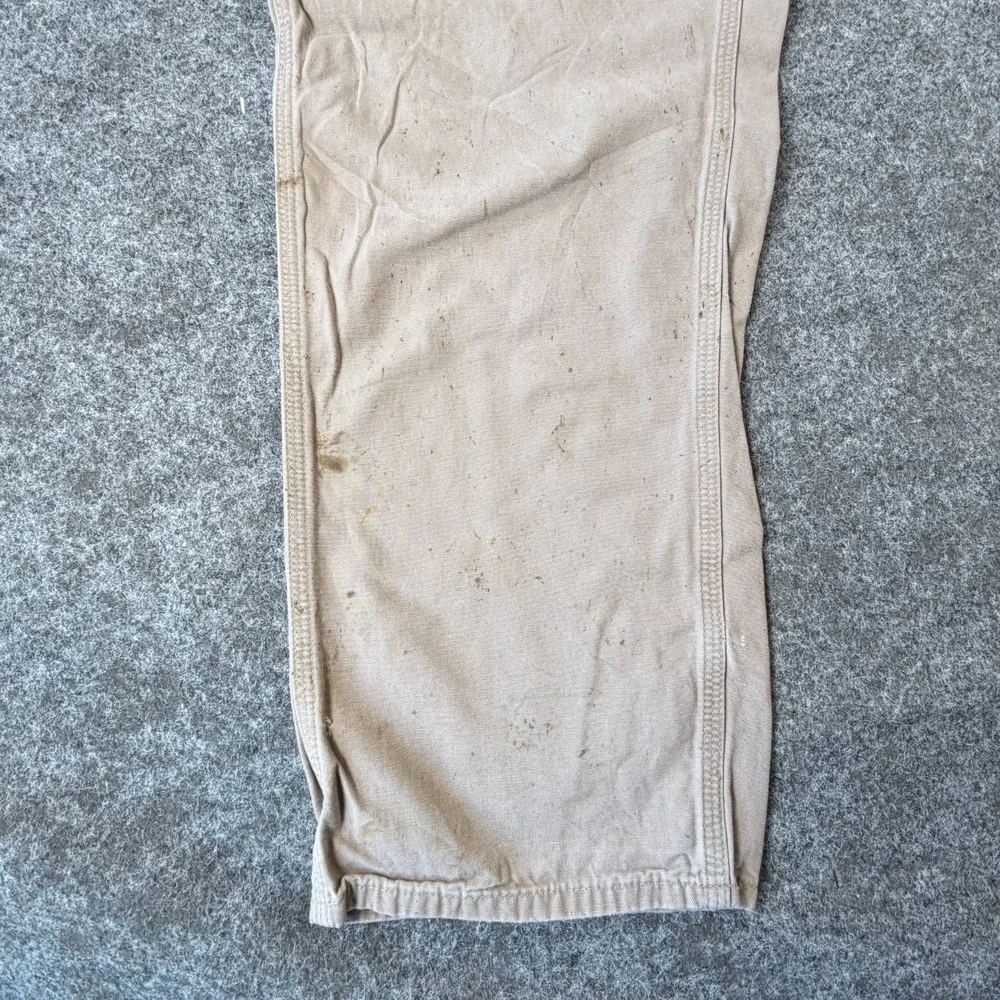 Carhartt Carpenter Pants Men 40x34 Loose Fit Canvas Workwear Utility Hammer Loop